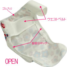 ベビー用おむつカバー2枚組みポップフラワー柄
