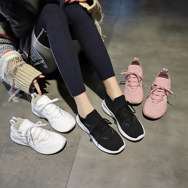スニーカー レディース シューズ 厚底 ピンク ホワイト ブラック 靴 くつ シンプル おしゃれ 22.5-25cm いつでも送料無料 通気性 美脚効果 婦人靴 再再販