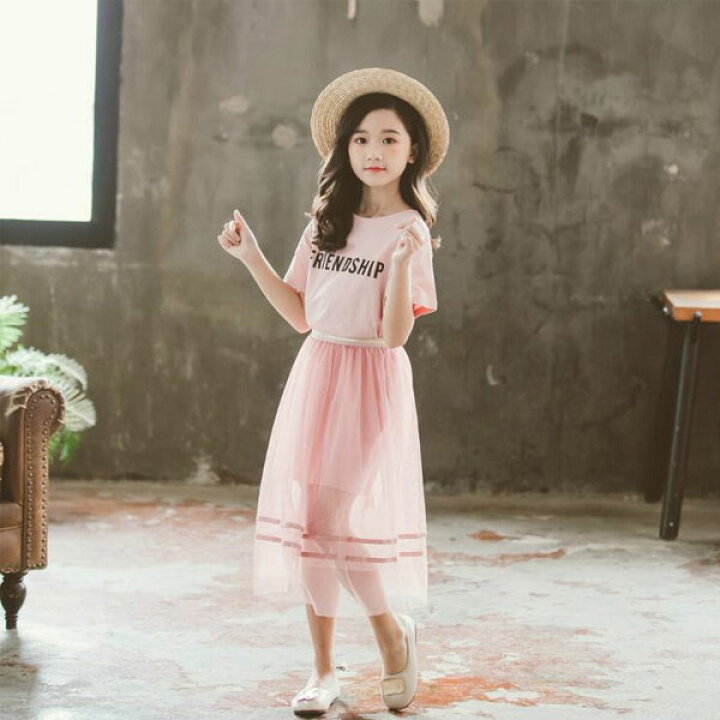楽天市場】韓国子供服 女の子 夏服 ワンピース ワンピースセット 