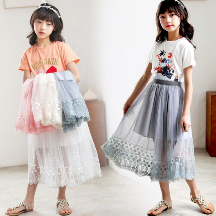 楽天市場】韓国子供服 スカート チュールスカート プリンセス オシャレ  
