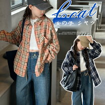 楽天市場】韓国子供服 チェック シャツの通販