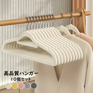 10個セット 跡がつかないハンガー 高品質 ハンガー すべらない ハンガー 収納 おしゃれ ブラウス ズボン スカート バスタオル 洗濯ハンガー 衣類ハンガー 多機能 変形にくい 物干しハンガー