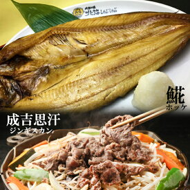 【 BBQ セット 】北海道 バーベキュー セット ジンギスカン2種 特大ホッケ 味付け肉 干物 ギフト お中元
