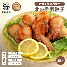 【選べる4種の味★】楽天1位 手羽先餃子 北海道産 鶏肉使用 20個（5個×4袋）冷凍 手羽餃子 国産 餃子 お取り寄せグルメ おつまみ 晩酌 弁当 鍋 BBQ パーティー ギフト 業務用 まとめ買い 送料無料 大容量 のし対応 自宅用 北の手羽ぎょうざ