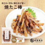 焼たこ棒 100g たこジャーキー 珍味 おつまみ 酒の肴 晩酌 おやつ 食べやすいスティックタイプ