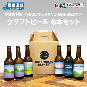 �Y�n�o�ׁu���x�ǖ쒬�@NAKAFURANO BREWERY�@5��6�{�Z�b�g�v�① ������ �k�C�� ���k �N���t�g�r�[�� �Ȃ��ӂ��