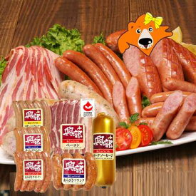 ソーセージ詰め合わせ セット 送料無料 ソーセージ 詰め合わせ ギフト 北海道 興部 おこっぺ ハム あらびき ウインナー / ガーリック ウインナー / 行者にんにくウインナー / あらびきフランク / ベーコン / ポークソーセージ 肉 肉加工品 ソーセージ OC-302