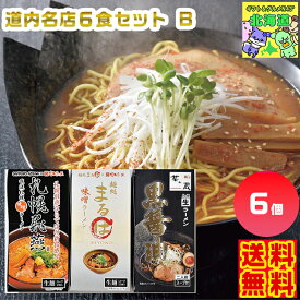 道内名店6食セット B 北海道名店ラーメン 北海道ラーメンギフト ご当地ラーメンギフト 高級麺ギフト 北海道グルメギフト 北海道お取り寄せ 北海道限定ギフト 北の味覚ギフト お歳暮 クリスマス FUJI