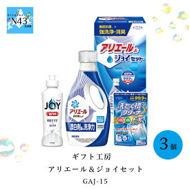 ギフト工房 アリエール＆ジョイセット GAJ-15 FUJI 倉出 洗濯 洗剤 食器洗剤 ジョイ 洗濯槽クリーナー ギフト 贈り物 贈答 内祝い 結婚祝い 出産祝い お返し 母の日 こどもの日