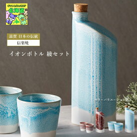 カラーバリエーションあり信楽焼 日本製 イオンボトル 綾セット ラズベリーアクアおしゃれ ギフト 可愛い 人気 ブランド ブライダル 結婚式 ギフト ハーモニック 食品ギフト お取り寄せグルメ