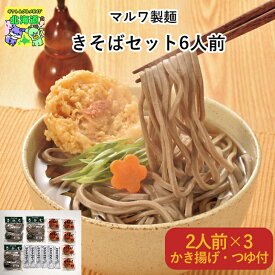 北海道そばギフト 北海道お取り寄せグルメ 北海道直送便 北の味覚セット 高級グルメギフト 贅沢グルメギフト 北海道人気ギフト 年越しそばギフト 鮮度抜群直送便 マルワ製麺きそばセット6人前 お歳暮 クリスマス FUJI