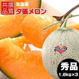 【予約】お中元 メロン ギフト 送料無料 北海道 夕張メロン（共撰 秀品 約1.6kg/Lサイズ）【御中元 暑中御見舞 夕張 ゆうばり 贈り物 赤肉メロン 北海道メロン 夕張農協 夕張 ゆうばり ゆうばりメロン 北海道産 1玉 2玉 3玉 5玉 1.6kg ブランドメロン】