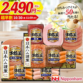 【最大39%OFF/選べる2種】お歳暮 ハム 詰め合わせ ギフト 送料無料 日本ハム 選べる本格派ギフト / 御歳暮 冬ギフト 歳暮 2026 お歳暮ハム ハム詰め合わせ 詰合せ ハムギフト 内祝い お返し セット ハムセット ソーセージ ウインナー ウィンナー 生ハム 法人 会社 企業 24nhc