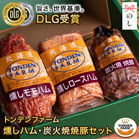 内祝い ハム 詰め合わせ ギフト 送料無料 北海道 トンデンファーム 燻しハム・炭火焼焼豚セット(TF-DLG-BHC) / 冬ギフト お返し ハムギフト ロースハム ももハム ブロック ブロックハム 塊肉 加工肉 詰め合わせ 詰合せ セット バラエティ 高級 人気 贈答品 【SSS_1】