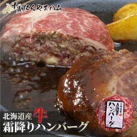 母の日 肉 ギフト送料無料 肉の山本 北海道産 牛霜降りハンバーグ(150g/3個~10個入)おろしソース付【母の日ギフト プレゼント 2024 メッセージカード 贈り物 霜降り 牛肉 手ごね 高級 北海道 肉 霜降り肉 内祝い 詰め合わせ ハンバーグ】【SSS_1】 gghp