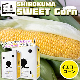 【2026年予約】 とうもろこし 北海道 送料無料 SHIROKUMA SWEET 北海道産 イエローコーン (6本入・10本入) / トウモロコシ とうきび 味来 ゴールドラッシュ 恵み 恵みゴールド 黄 黄色 イエロー イエローコーン 産地直送 夏 野菜 旬 人気 有名 ギフト 贈り物 mtpup