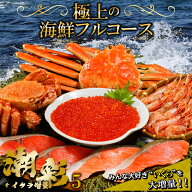 【贈り物にはカニ】お中元 カニ 海鮮 ギフト 送料無料 特選 海鮮セットH (潮彩＋いくら増量セット) / 御…
