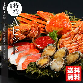 【贈り物にはカニ！】 お中元 カニ 海鮮 ギフト 送料無料 特選 海鮮セットA(潮彩＋蝦夷あわび追加セット) / 御中元 夏ギフト 内祝い お返し 北海道産 海鮮セット 海鮮 毛ガニ ズワイガニ ずわい 姿 蟹 カニセット 詰め合わせ アワビ 鮑 海産物