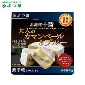 よつ葉 北海道十勝 大人のカマンベール＆ブルー(90g)【よつば よつ葉乳業 直送 ブランド チーズ ちーず 乳製品 単品 お取り寄せ まとめ買い 自宅用 カマンベール かまんべーる ポイント消化】gghp