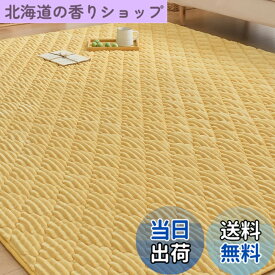 【送料無料】CHOSHOME カーペット ラグ 極厚25mm ラグマット 2畳 絨毯 厚手 オールシーズン 190x190cm イエロー