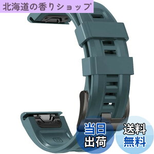 �y���������z[YOCAHU] QuickFit 22 mm �o���h �����p for GARMIN(�K�[�~��) Fenix 7 Pro Solar/Approach S70 47mm/Forerunner 965 �Ή� �X�g���b�v �V���R�� �x���g �_�炩�� �h���� �K�[�~�� �p �����o���h (Lake Blue)