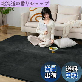 【送料無料】Keusnix ラグ カーペット ラグマット 1.5畳 130x185cm 極厚25mm 高反発 絨毯 厚手 ふわふわ リビングマット ブラック