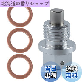 【送料無料】LEONTOOL マグネット式オイルドレンプラグ M14 x 1.5mm 3個ドレンワッシャー付き