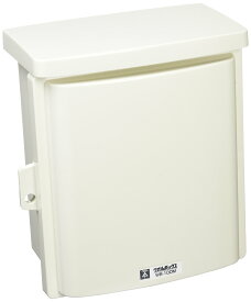 【送料無料】未来工業 プラスチック製防雨ボックス ウオルボックス Dタイプ ヨコ型 屋根一体型 195x177x95mm ミルキーホワイト 1個 WB-10DM 色：ミルキーホワイト、サイズ：有効フカサ:64~70