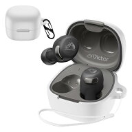 【送料無料】ワイヤレスイヤホン シリコン ケース 色：ホワイト、サイズ：JVC ケンウッド Victor HA-A30T…
