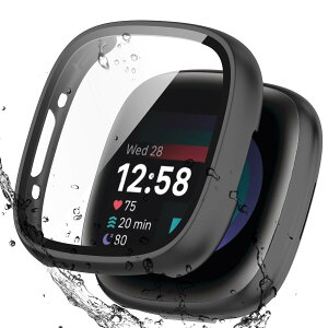 �y���������zBOOLINN For Fitbit sense2 �J�o�[/Fitbit versa4 �J�o�[ 3D���p�G�b�W �����^ PC+�K���X�f�� ��̌^ �t�@�[�E�F fitbit sense2 �P�[�X/fitbit versa4 �P�[�X �Ή� �����ߗ� �L�Y�h�~ �w��h�~ �ȒP��