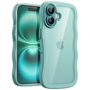 �y���������zJETech iPhone 16 �V���[�Y �p �E�F�[�u�P�[�X �F�F�e�B�[���u���[�A�T�C�Y�FiPhone 16