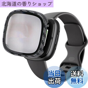 �y���������zAIYYXX For Fitbit sense2 /Fitbit versa4 �J�o�[ 3D���p�G�b�W �����^ PC+�K���X�f�� ��̌^ Fitbit sense2 /Fitbit versa4 �P�[�X �Ή� �����[�d�\ �[�d�⏕��t�� �����ߗ� �L�Y�h�~ �w �F�F�J�[