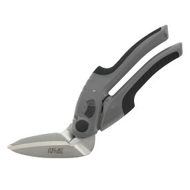 【送料無料】C.Jet Tool 万能ハサミ ステンレス鋼製 多機能 鋼製刃 多目的切断工具 - 金属 DIY 工具 厚紙 段ボール 粗大ゴミ 解体 資源ゴミ 工場作業 角度付き グリップ開き幅調整可 強力 はさみ 色：黒、サイズ：250mm