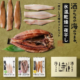 干物 ギフト 酒のための海のつまみ 氷温乾燥一夜干しB-各1袋（3種-ほっけスティック・にしん開き・ほっけみりん干し）詰め合わせ セット ホッケ カレイ にしん みりん干し フィレ 冷凍 海鮮 魚 北海道産 ひもの バレンタイン お返し 【冷凍】