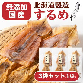 【5/8 20時〜ポイント10倍】おつまみ 珍味 国内産するめ 2枚入×3袋セット メール便 送料無料 プレゼント 北海道加工 ギフト 丸市岡田商店 するめ スルメ いか イカ 酒の肴 おやつ 母の日 お取り寄せ 人気 北海道