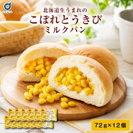 パン ギフト 北海道 こぼれとうきびパン 12個セット ベイクドアルル コーンパン 北海道産とうもろこし 天…