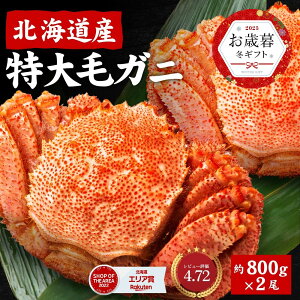 北海道産 毛蟹 毛ガニ 特大 毛がに 800g 尾数選べる 1尾 2尾セット 送料無料 堅蟹 カタガニ かたがに ケガニ 毛ガニ かに カニ お祝い お歳暮 お年賀 プレゼント お歳暮札幌 場外市場 ボイル ハ