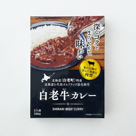 国分北海道 白老牛カレー 1人前(180g)父の日 2024 ギフト プチギフト アウトドア キャンプ キャンプ飯 お菓子以外 レトルトカレー ルーカレー