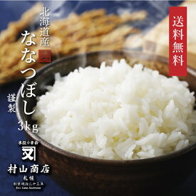 ななつぼし 3kg 令和5年産 米 送料無料 白米 お米 人気 北海道のお米 北海道 お米 ごはん 特A 北海道産 家庭用 パック 白米 チャック付 3キロ ちょうどいい量 精米 お米マイスター ななつ星 お年賀 冬