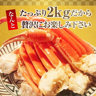クーポン配布中!【送料無料】4L極上ボイルズワイガニ足2キロ(5-7肩)◆身入り抜群!/ズワイガニ/ズワイ/ずわい/かに/蟹/カニ/冷凍A
