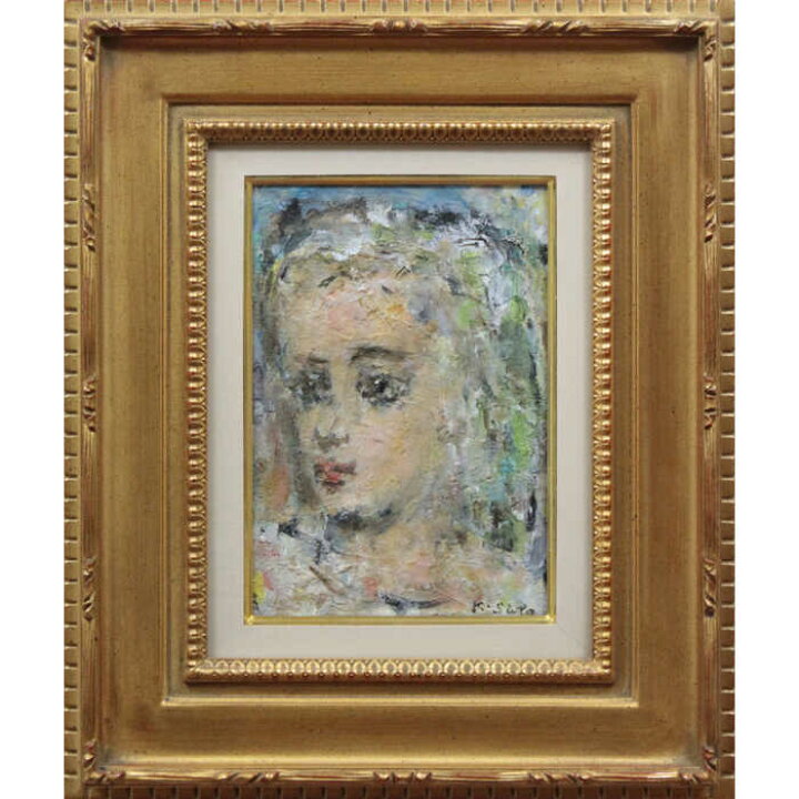 楽天市場】絵画 佐藤吉五郎 油絵・油彩画 『少女』 人物 子ども 美人  