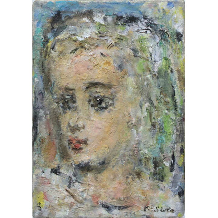 楽天市場】絵画 佐藤吉五郎 油絵・油彩画 『少女』 人物 子ども 美人  