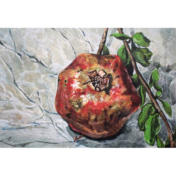 楽天市場】絵画 白井洋子 水彩画 『柘榴』 果物 一点物 美術品 アート 