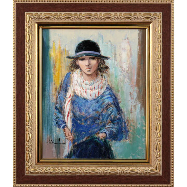 楽天市場】絵画 碓井正人 油絵・油彩画 『帽子の女』 人物 美人 一点物 