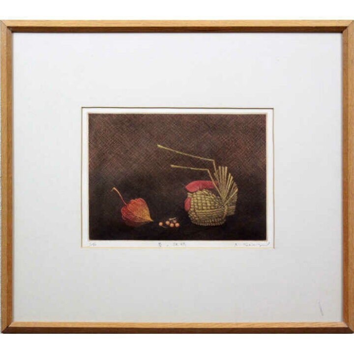 楽天市場】絵画 清水敦 銅版画 『藁の雄鶏』 人形 果実 静物 秋 美術品  