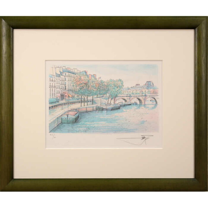 楽天市場】絵画 ロルフ・ラフルスキー リトグラフ 版画 『セーヌ川 