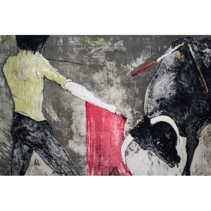 楽天市場】絵画 ジャン・ジャンセン リトグラフ 版画 『闘牛』 人物 