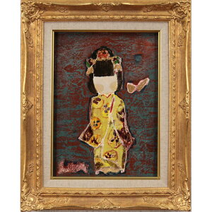 絵画 ベル・串田 油絵・油彩画 『蝶の詩』 子ども 虫 蝶 一点物 美術品 アート ご贈答品 ギフト べるくしだ