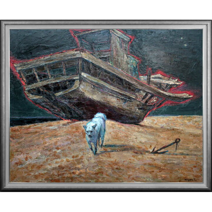 楽天市場】大きいサイズ 大きい絵 著名画家の一点物 絵画 豊田満 油絵 