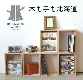 キューブBOX　Sサイズ（無塗装）1個・北海道産木材・お洒落BOX・木箱・男前インテリアBOX・収納BOX・シンプルBOX・キャビネットBOX・ディスプレイBOX・組合せ収納BOX
